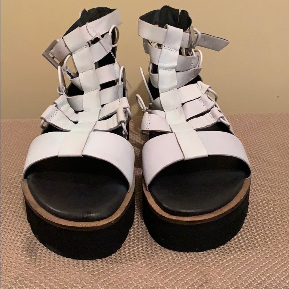Free People Sunrise Flatform Sandals - Picture 3 of 6